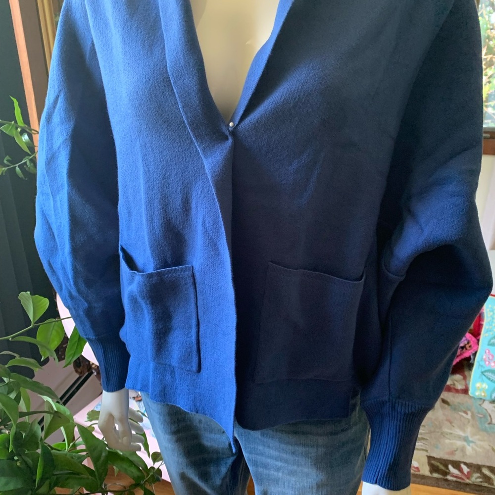 Blue Cardigan Sweater - Picture 8 of 10